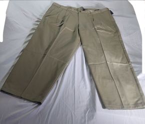 George Big And Tall Men's Pleated Front Wrinkle Resistant Pants 52x30. Nwt