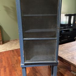 Blue Primitive Cupboard