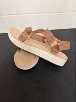 Teva nude sandals size 8