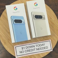 Google Pixel Pro 8 -PAYMENTS AVAILABLE-$1 Down Today 