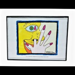 7x6 Original Vintage Framed Playboy Comic 