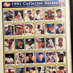 Baseball Card Sheets (Framed)