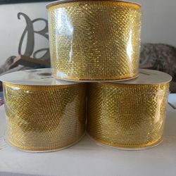 Gold Mesh Ribbon 