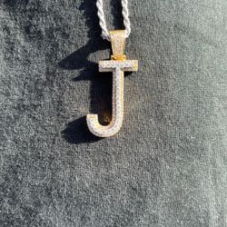 J Gold Vvs Si2 Diamond Pendant 