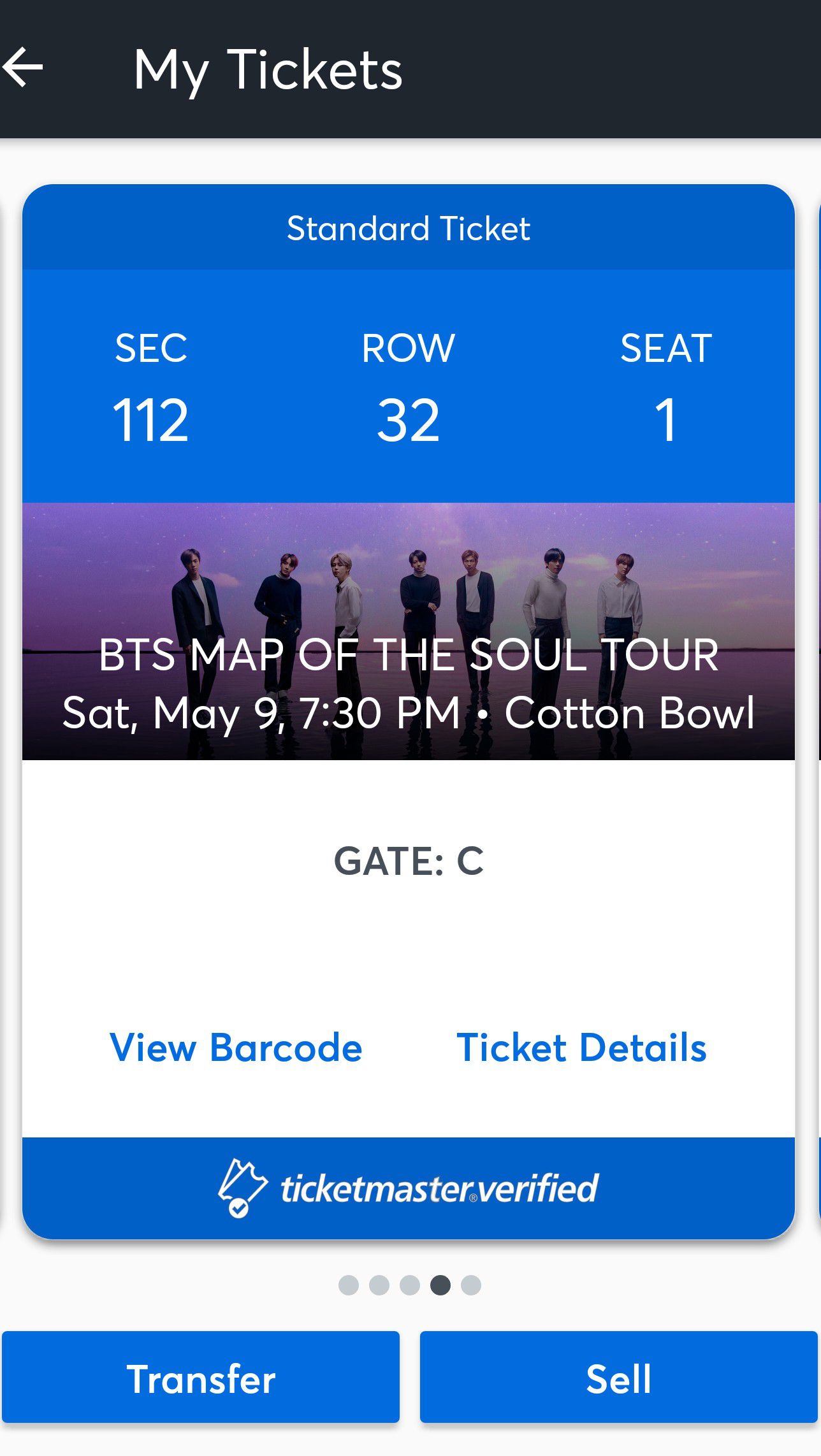 BTS Concert Tickets