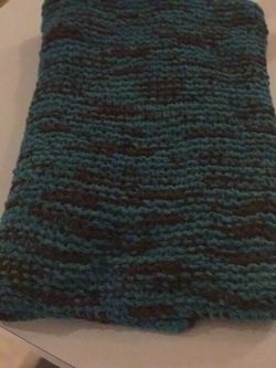 Hand made knit blanket