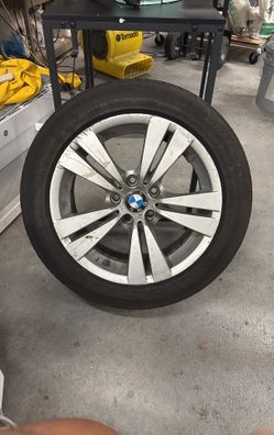8x17 BMW Rim With Tire 215/55r17