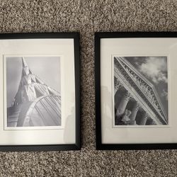 2-Black Framed NYC Prints 