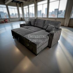 New Black Sofa 