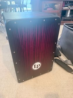 LP Cajon Percussion Box Drum and Carrying Bag