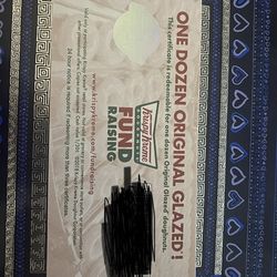 Krispy Kreme Free Original Glazed Dozen Gift Certificate