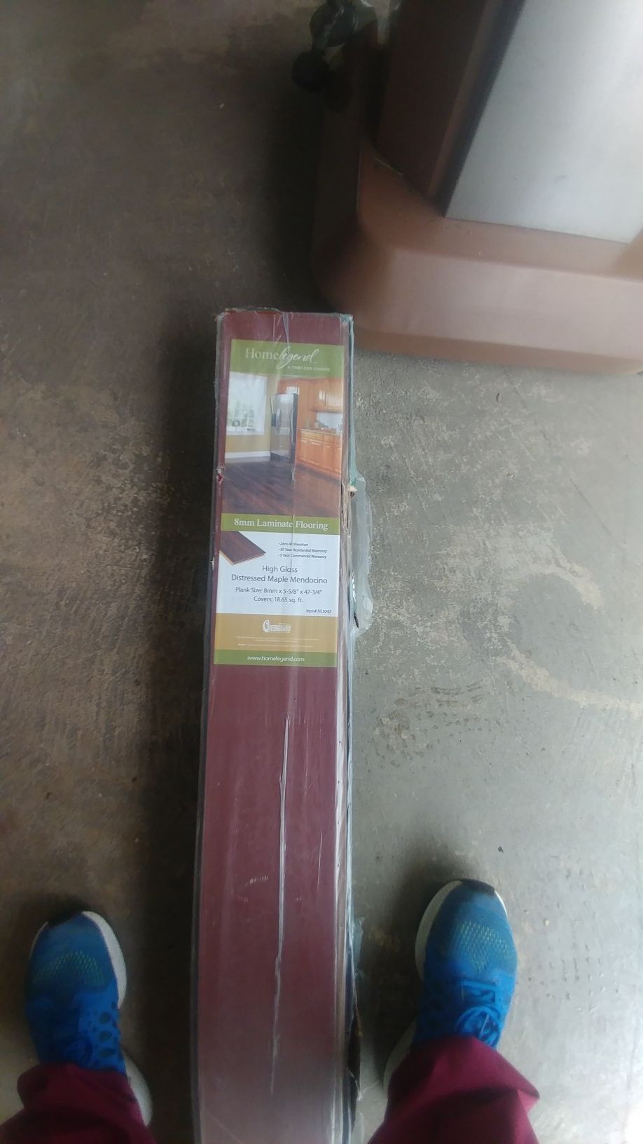 5 boxes of new hardwood flooring