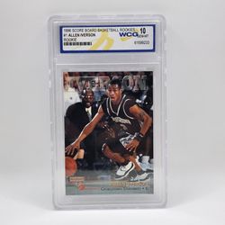 1996 Score Board Basketball Rookies #1 Allen Iverson Georgetown Rookie WCG 10