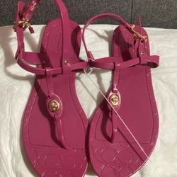  Authentic Coach Jelly Sandals