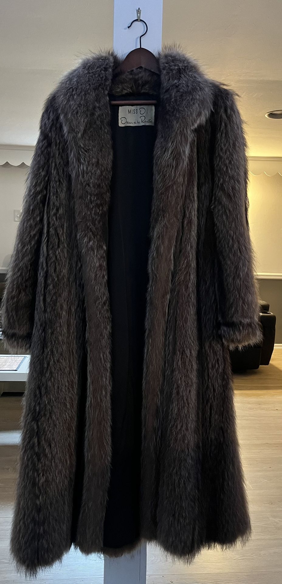Oscar de la Renta Raccoon Fur Coat