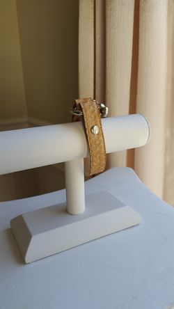 Omega Leather Bracelet