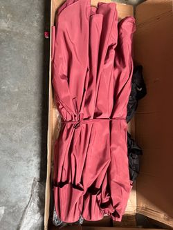 15FT Double-Sided Patio Umbrella w/Base 12 Ribs Vented, Burgundy