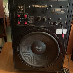 Vintage Klipsch Subwoofer Wood box w/manual Pristine