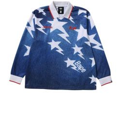 Adidas Original X Bape USA Long Sleeve Jersey Size L & XL