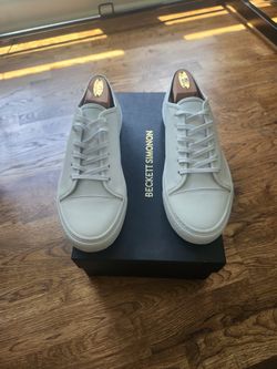 9.5 White Prieto Sneakers - Beckett Simonon
