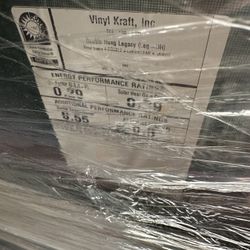 Two Vinyl Craft Windows 100% New.