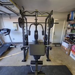 Smith Machine 2001 | Multi-Use Adj Bench | Gym Equipment | Fitness | Squat Rack | Excercise |🔴WEIGHTS AND BARBELL SOLD SEPARATELY 🔴 FREE DELIVERY 🚚