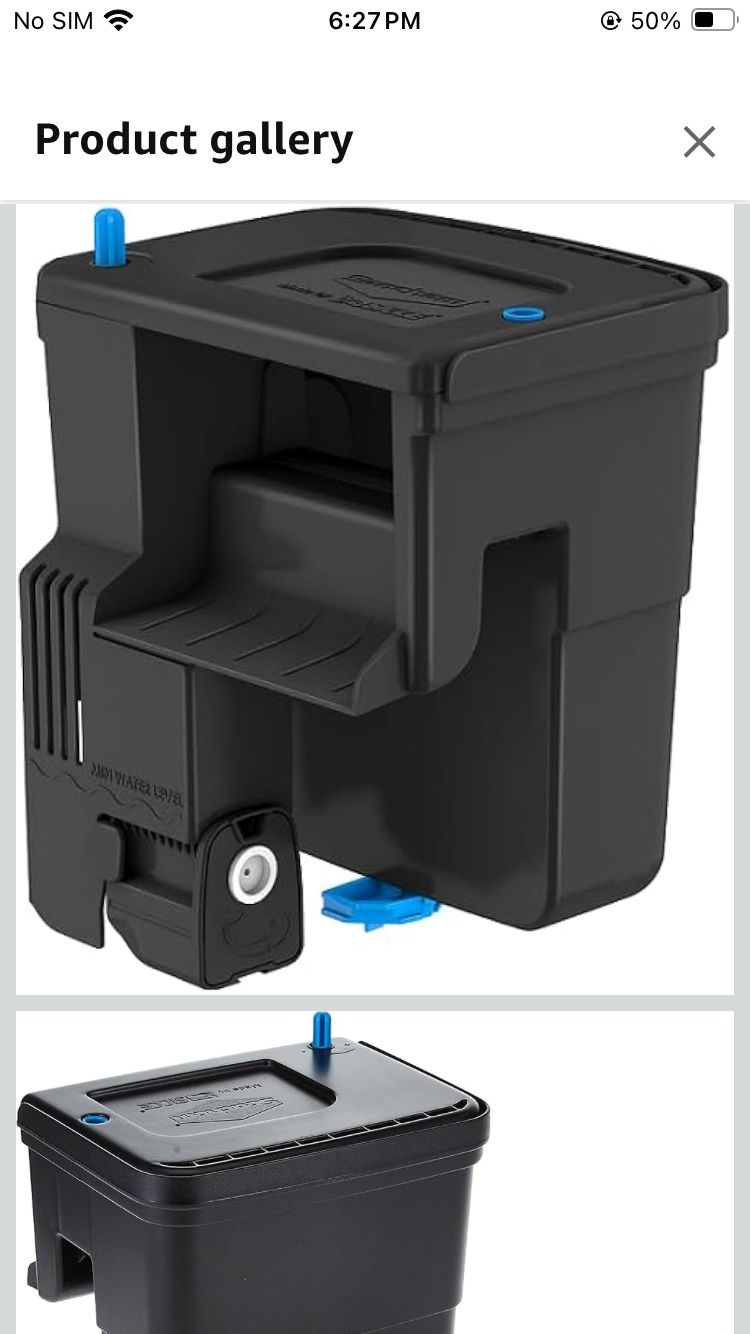 Seachem Tidal Power Aquarium Filter - 35 Gallon Large Fish Tank Filter,black