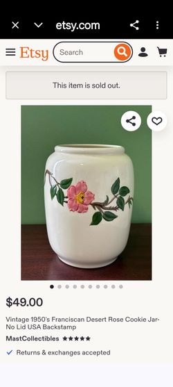 Cookie jar Franciscan
