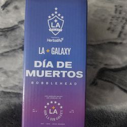 LA Galaxy Día de Muertos bobblehead in box