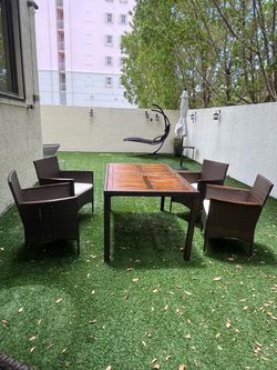 5 Piece Outdoor Patio Dining Set