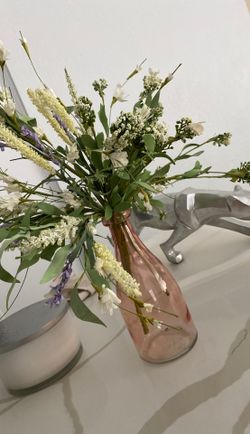 Pink vases with flowers from Kirkland