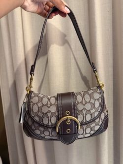 Vintage Coach Soho Bag – Brown Signature Canvas