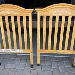 Bassett crib hardware top