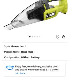 Ryobi - Handheld Vacuum