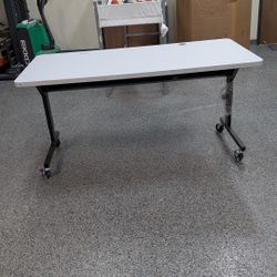 Large Rolling Desk Work Station . 2 Available . 5ft X 30in X 30 In