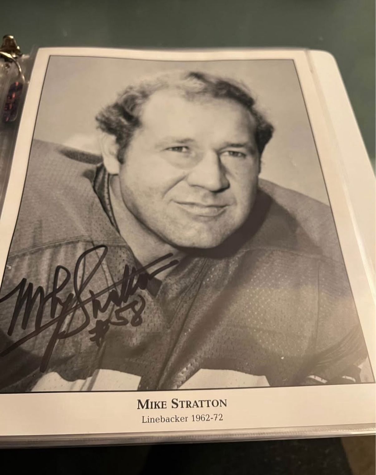 Buffalo Bills Mike Stratton Signed 8x10