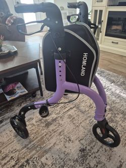 Designer three-wheel walker