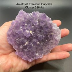 Amethyst Genuine Freeform Cupcake Crystal Geode from Brazil 386.4g GORGEOUS !!!