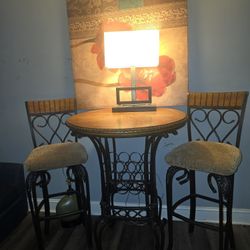 Swivel Bar Stools End Table