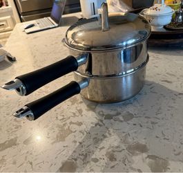 Stainless steel steamer pot/ 8 inches diameter 4.5 deep