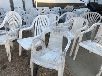 Old patio chairs