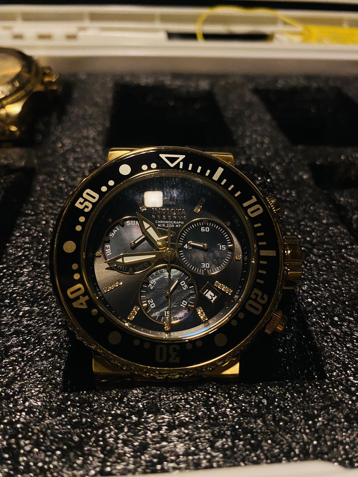 Invicta Reserve Jason Taylor 30213 Gold-Tone Wrist Watch - J636