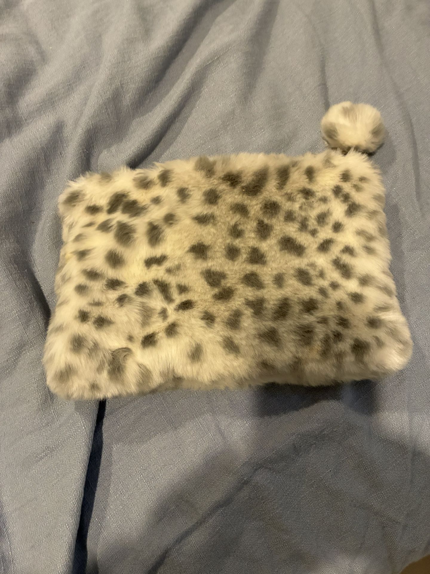 Faux Fur Wristlet Purse