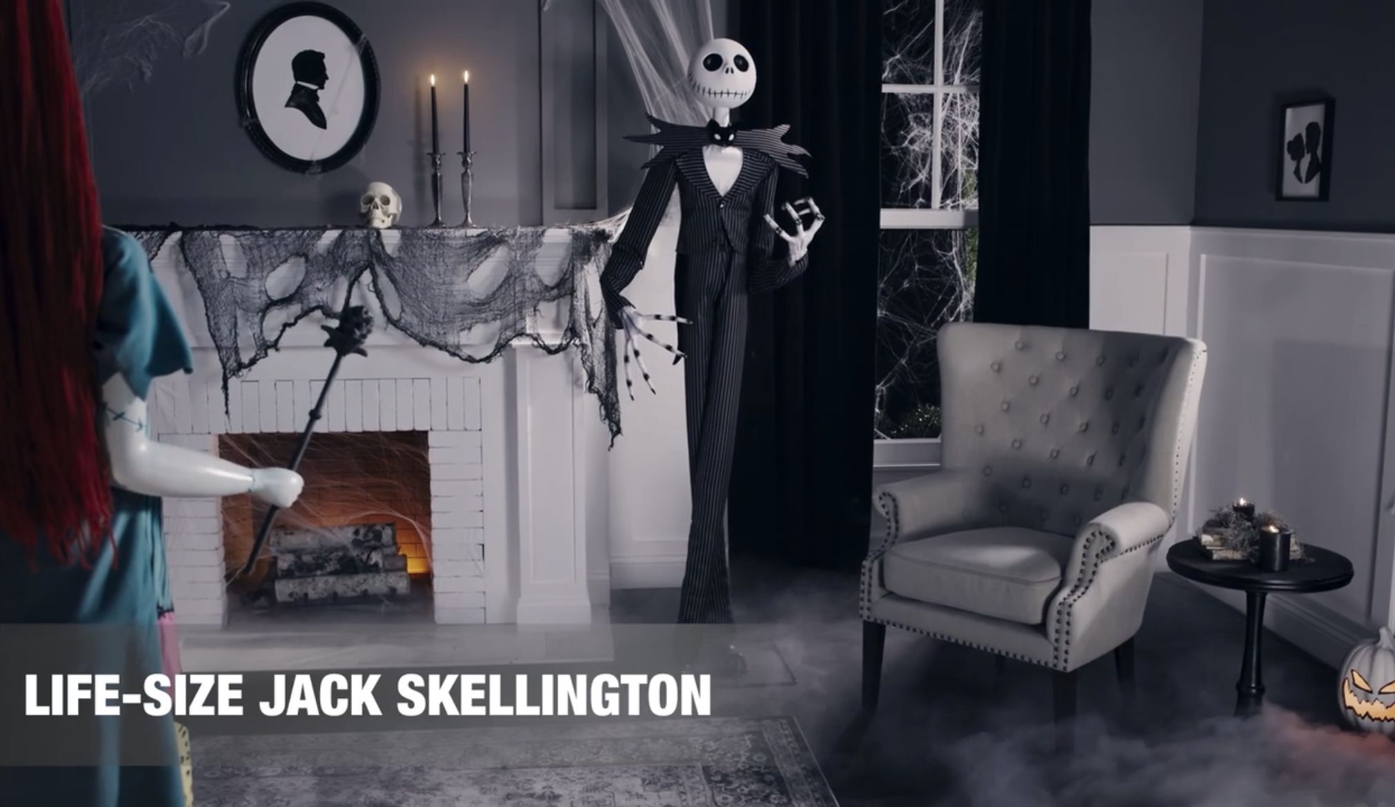 Life-size Jack Skellington And Oogie Boogie Animatronics