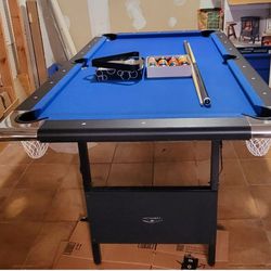 6 Foot Folding Billiard/Pool Table 