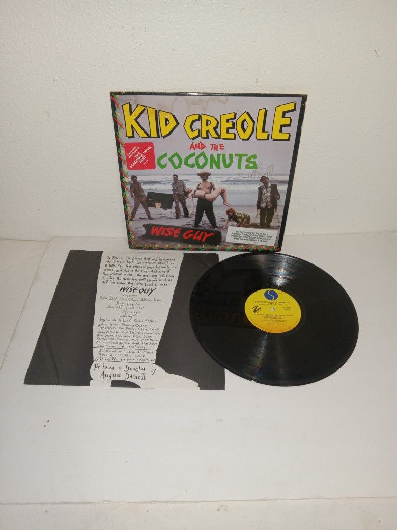 Original Old 1982 Promotional Kid Creole And The Coconuts - Wise Guy Vinyl Record LP 