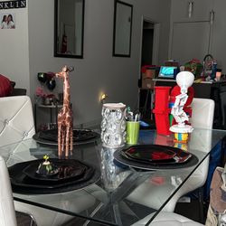 Rectangular Table W/ 4 Chairs