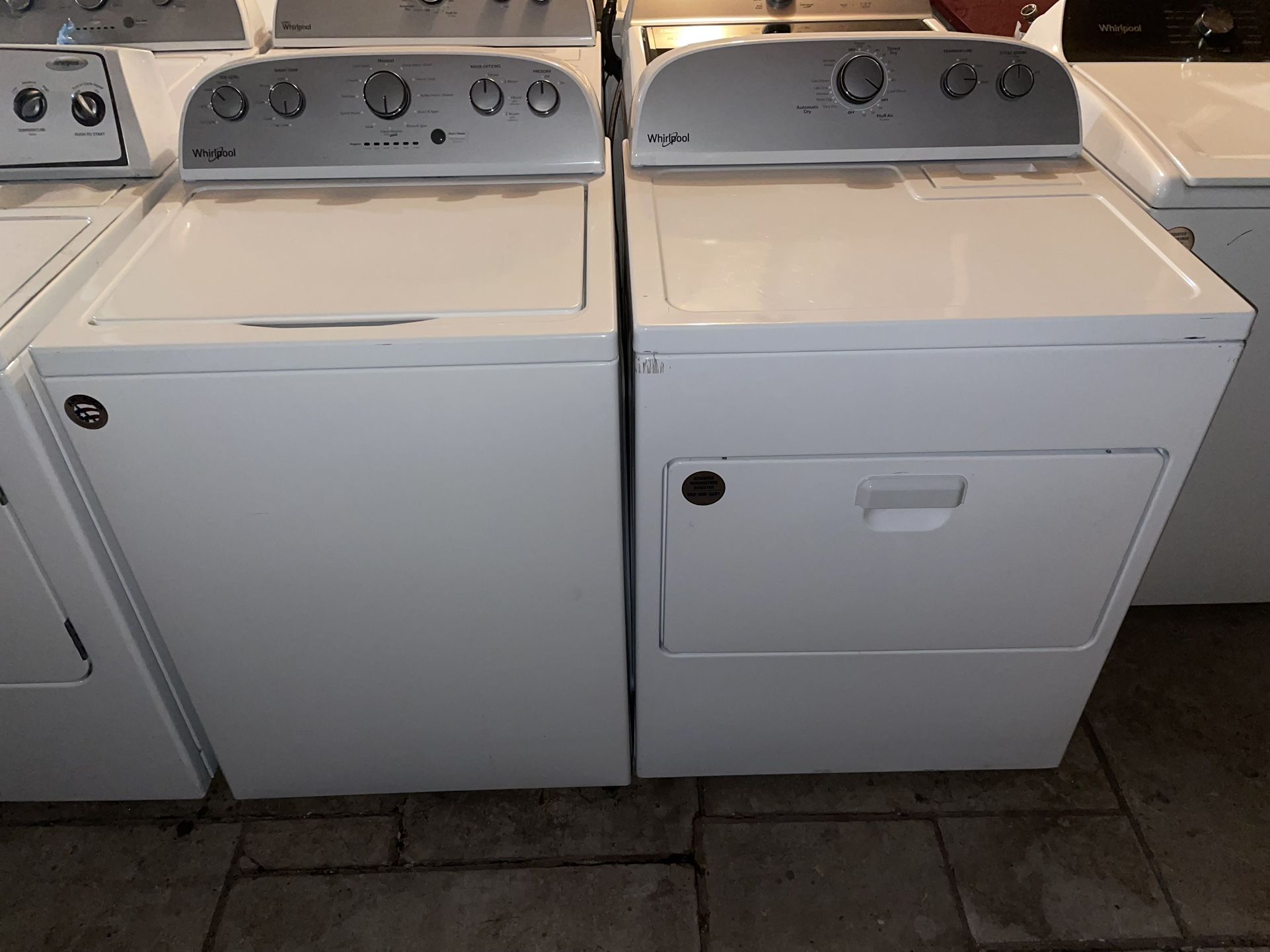 Whirlpool Washer And Electric Dryer Set (Free Delivery Installation Warranty)