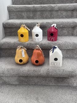 Rae Dunn Birdhouses