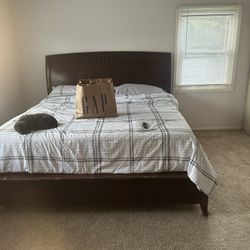 King Set Frame Dressers And Night Stand Mattress Included